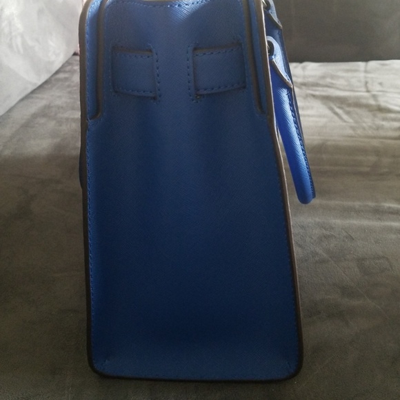 Michael Kors Electric Blue Dillon TZ MD EW Satchel - Picture 2 of 6